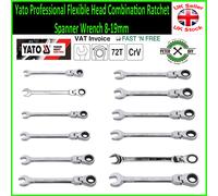 Yato Professional Flexible Head Combination Ratchet Spanner Wrench 8-19mm