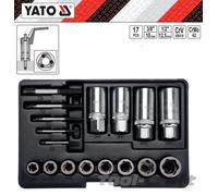 Yato professional roller stud, nuts and screws extractor set 17pcs (YT-06033)