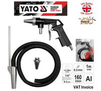 Yato Professional SAND BLASTING AIR GUN Blaster 1m Hose OLD RUST PAINT REMOVER