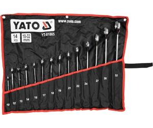 YATO Professional Twisted Combination spanners Set 14 pcs Sizes 1-32mm (YT-01865)