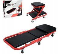 Yato Professional Workshop Creeper Assembly Roller Board 2 in 1 Stool 6 Rollers