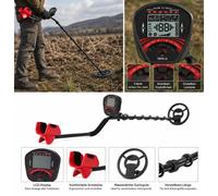 YATO Profi Metal Detector 25 cm LCD Pinpoint 4 Modes Coin Jewelry Search Coil
