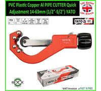 Yato PVC Plastic Copper Al PIPE CUTTER Quick Adjustment 14-63mm (0.5-2.5")
