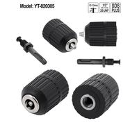 YATO self-tightening drill chuck SDS-Plus adapter & key