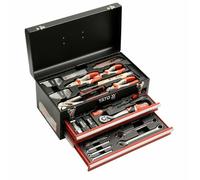 Yato Tool Box Set 80-Piece 1/2" Ratchet Wrench Pliers Hammer Hex Key
