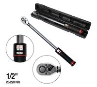 YATO Torque Wrench 1/2" 3/8" Fine Adjustment Reversible Ratchet Head