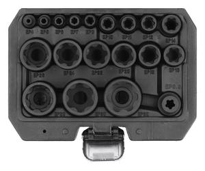 Yato TORX Plus Socket Set 1/2"+1/4" 19-Piece Cr-V YT-05197