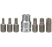YATO YT-0416 - Torx Screwdriver Security Bit Set, 7 pcs T25-T55