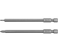 'Yato yt-0459 - Phillips Screwdriver Bit - 2pcs: PH00 X 100 MM; PH0 x 100 mm 1/4 Hex