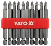 Yato Yt-0480, Ph2 Non Slip System Screwdriver Bits Set Of 10, 75mm S2 Steel