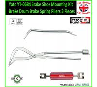 Yato YT-0684 Brake Shoe Mounting Kit Brake Drum Brake Spring Pliers 3 Pieces