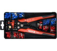 Yato Yt-23133, Automatic Wire Stripper, Cutter And Crimper Set 191Pcs Connectors