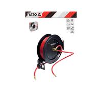 YATO YT-24250, pneumatic air hose on automatic roller, 15 m long, auto rewind