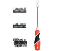 YATO YT-25972 Flexible Screwdriver with Interchangeable bits Set of 31 Pieces