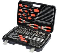 Yato YT-38881 Socket Set 1/4 Inch, 3/8 Inch, 1/2 Inch 129 Pieces