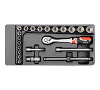 YATO YT-5542 3/8" Drawer Insert Tool Set