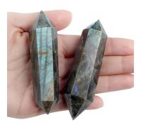 YATOJUZI 3.5" Healing Crystal Wand Large Hexagonal Point Natural Crystal and Healing Stone Meditation Divination Reiki Energy Balance Therapy Lucky Gift 1 Piece
