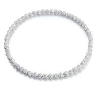 YATOJUZI Baseball Necklace for Men 16"/18"/20" Glitter Rhinestone Clay Beaded Necklace for Men Shiny Cool Baseball Accessories Drip Necklaces Gifts for Players Team Lovers, 20inches, Rhinestone, No