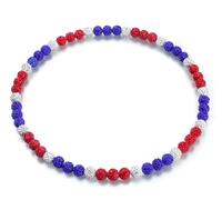 YATOJUZI Baseball Necklace for Men 16"/18"/20" Glitter Rhinestone Clay Beaded Necklace for Men Shiny Cool Baseball Accessories Drip Necklaces Gifts for Players Team Lovers, 20inches, Rhinestone, No