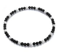 YATOJUZI Baseball Necklace for Men 16"/18"/20" Glitter Rhinestone Clay Beaded Necklace for Men Shiny Cool Baseball Accessories Drip Necklaces Gifts for Players Team Lovers, 20inches, Rhinestone, No