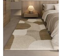 YATOLA Rug Moroccan Shaggy Rugs Living Room Vintage Washable Area Rugs Large Non Slip Boho Brown Ultra Soft Oriental Tribal Farmhouse Carpet for Bedroom Dining Hallway Geometry (Brown 3, 100x160cm)