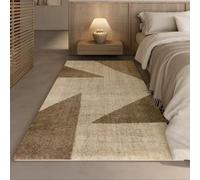 YATOLA Rug Moroccan Shaggy Rugs Living Room Vintage Washable Area Rugs Large Non Slip Boho Brown Ultra Soft Oriental Tribal Farmhouse Carpet for Bedroom Dining Hallway Geometry (Brown 1, 80x120cm)