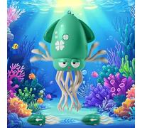 YATOSEEN Dancing Octopus Toy for Kids, Magic Electric Octopus Automatic Obstacle Avoidance Toy with Light & Music, with Fishing Rod, Boy Girl Birthday Gifts