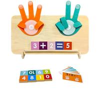 YATOSEEN Montessori Math Toy Age 2+ for Kids, Wooden Number Educational Learning Toy Finger Counting Toys for Boys Girls Gift Age 3+