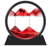 YATOSEEN Moving Sand Art Desktop Ornament, 3D Sandscape in Motion Display Flowing Sand Painting Frame, Relaxing for Home Office Work Decor