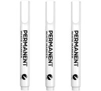 Yatrosynth 3 Pcs White Pens, Permanent Paint Markers 2.0mm Quick, for Rocks, Fabric, Plastic, Glass, Mugs, Ceramic | for Rocks, Fabric, Plastic, Glass, Mugs, Ceramic