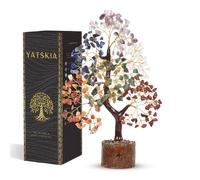 YATSKIA 7 Chakra Crystal Tree Of Life, Birthday Gifts For Women | Healing Crystal Tree Home Decor, Crystals And Gemstones Office Decor, Good Luck Gifts Ideas For Women
