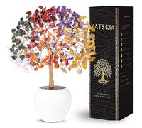 YATSKIA 7 Chakra Tree, Chakra Stones and Healing Crystals, Crystal Tree of Life, Shelf Decoration, Birthday Gifts for Women, Room Decor, Aesthetic, Office Desk Decor, Unique Gifts for Women