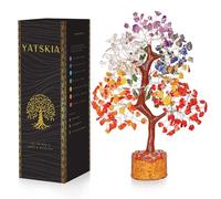 Yatskia Crystal Tree - Bonsai Tree of Life - Seven Chakra Crystals - Feng Shui Gemstones - Home Decor - Crystal Necklaces - House Warming Gifts - Spiritual Gifts