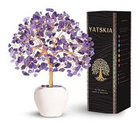 YATSKIA Amethyst Crystal Tree, Gemstones and Crystals, Stone Desk Decor, Healing Crystal, Gem Tree Purple, Unique Gifts for Women, Meditation Decor, Spiritual Gifts