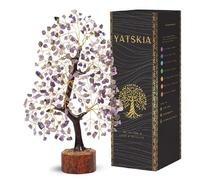 YATSKIA Amethyst Crystal Tree, Healing Crystals And Gemstones, Crystal Gifts For Women, Feng Shui Gemstone Tree Of Life, Gem Stones Home Decor, Living Room Accessories Amethyst Gifts