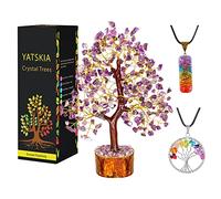 YATSKIA Amethyst Crystal Tree - Healing Stones - Crystals and Gemstones - Money Tree - Spiritual Crystal Gifts - Home Decor