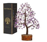 Yatskia Amethyst Tree - Amethyst & Chakra Tree of Life, Healing Crystals, Spiritual Home Decor, Reiki Gifts, Gemstones