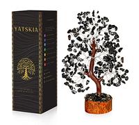 YATSKIA Black Tourmaline Crystal - Bonsai, Money, Tree of Life Decor, Chakra Tree of Life, Energy Gifts for Women, Crystals and Gemstones
