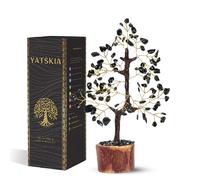 Yatskia Black Tourmaline Gem Tree - Feng Shui Spiritual Decor - Black Quartz Crystal