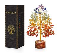 YATSKIA Chakra Tree - Crystal Tree of Life - Feng Shui Decor - House Warming Gift - Crystals and Stones - Good Luck Gifts - Crystal Decorations for Home - Spiritual Gifts for Women (10 Inch Approx.)