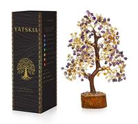 YATSKIA Citrine Crystal - Tree of Life Decor, Amethyst Crystal Money Tree, Gemstone Healing Crystals, Chakra Gifts for Home Decor