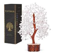 YATSKIA Clear Quartz Crystal - Tree of Life Chakra, Stone Clear, Artificial Trees, Fungshui Decorations, Crystal Money Tree, Crystal Luck