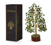 YATSKIA Green Aventurine Crystal - Crystal Tree - Stones and Crystals - Spiritual Crystals - Charkas Crystal Gifts - - Spiritual Gifts for Women (10 Inch Approx.)