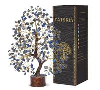 YATSKIA Lapis Lazuli Crystal Tree, Healing Crystals, Gemstone Tree, Crystals and Gemstones, Feng Shui, Gifts for Women, Home Decor, Shelf Decor, Ornaments for Living Room, Crystal Gifts for Women