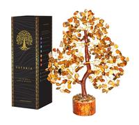 YATSKIA Tiger Eye Crystal - Tree of Life, Healing Crystals, Crystals and Gemstones, Crystal Bonsai Tree, Crystal Tree for Positive Energy, Home Decor