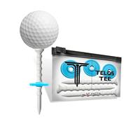 YATTA GOLF Telos Premium Golf Tees - Adjustable Golf Tees - Tee Off with Greater Consistency and Shoot Better Scores - Unbreakable Golf Tees - Lasts The Average Golfer A Season (Ice Blue)