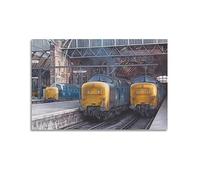 YATU Vintage Transport Poster London Railway Station Poster Decorative Painting Canvas Wall Posters And Art Picture Print Modern Family Bedroom Decor Posters 12x18inch(30x45cm)