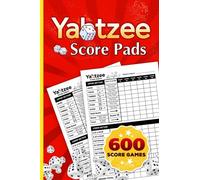 Yatzee Score Pads: 101 Score Sheets For Scorekeeping | Pocket Size 6 x 9 Inches, Perfect Gift for Gamers