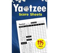 Yatzee Score Pads: 720 Score Games For Scorekeeping - Large Print Yatzee Score Sheets 6x9 Inches