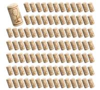Yauhar 100Pcs #8 Natural Wine Corks Bulk Set, 7/8" x 1 3/4" Straight Wine Stopper Plugs for Homemade Wine Bottled Art Projects Decor